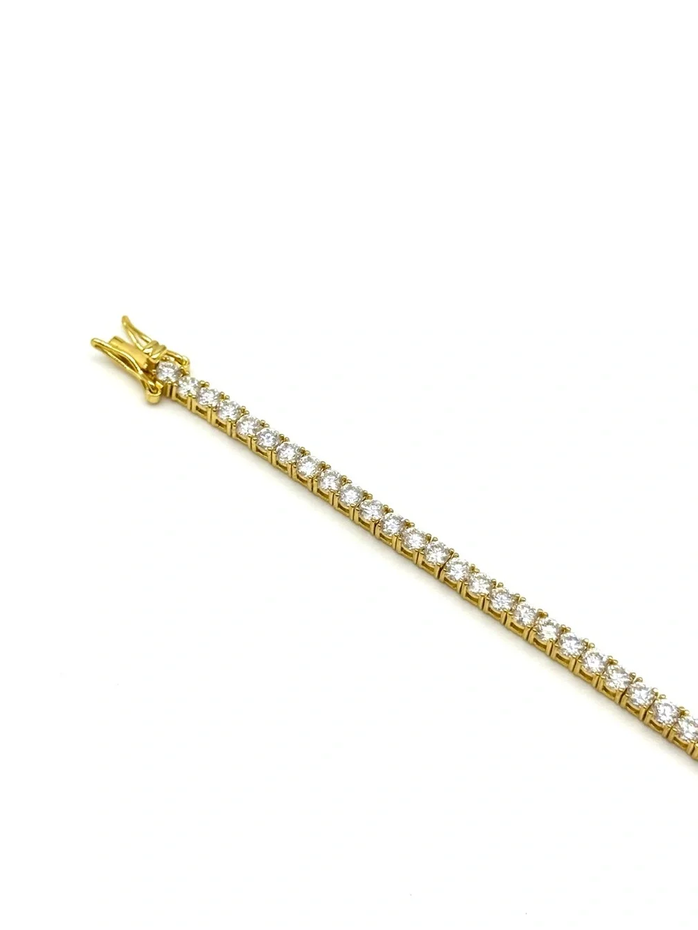 18K Gold Plated, 5.6CTW Moissanite Tennis Bracelet